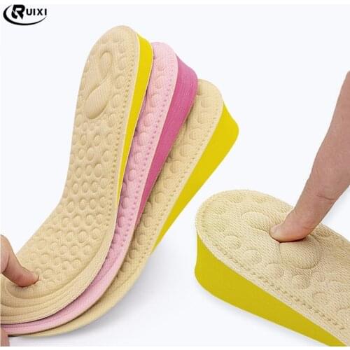 Women Height Increase Insoles Inserts Care Foot Pads Comfortable Breathable Sweat Absorption Sports Insole Taller Insole Pad