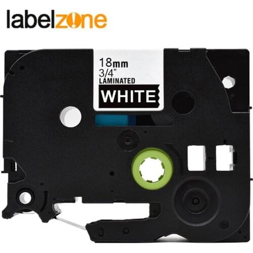 18mm tze-345 White on black label tape Compatible Brother p-touch printers tze tape laminated tze-345 tze345 tz345 tze345 ribbon