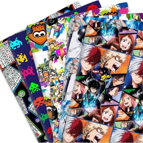 50*145cm Cartoon Game Polyester Or 100% Cotton Fabric for Tissue Sewing Quilting Fabrics Needlework Material DIY Handmade