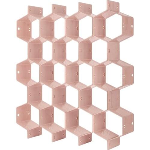 Household goods honeycomb drawer divider drawer finishing plastic layered classification storage divider