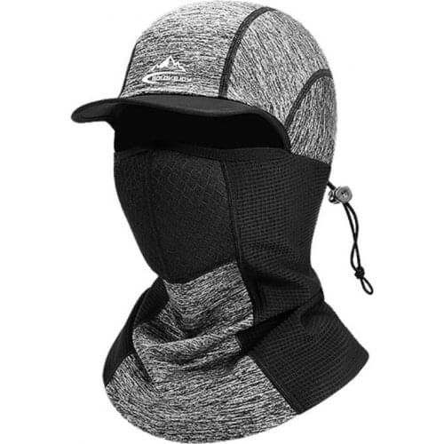 Outdoor Cap with Face Cover Cold Weather Windproof Sun Proof Breathable Men Women Hiking Climbing Motorcycle Riding