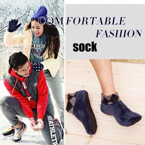 Men Women Thicken Winter Warm Socks Non Slip Indoor Floor Soft Casual Slipper Hosiery TT@88