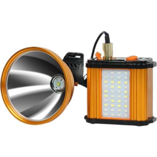Bright headlight glare charging P70 P90 quad core head worn long life lithium fishing xenon lamp