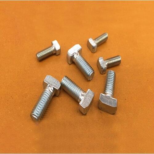 10Pcs M6 M8 T-Type Screws Aluminum profile special Screw Mechanical Bolts Fasten Bolt 12mm-40mm Length