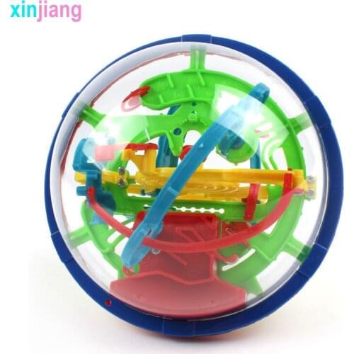 100 Step 3D Puzzle Ball Magic Intellect Ball Toys Maze Escape Challenging Barriers Game Brain Tester Balance Training