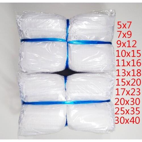 1000pcs White Organza Bag Wedding Party Favors Gift Bag Box Kids Birthday Christmas Organza Gift Jewelry Packaging Bags Pouch