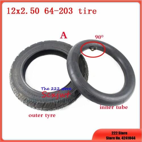 12x2.50 64-203 bike folging electric scooter tyre inner tube 12*2.50 e-Bike childrens bicycle wheel tire 12'' Inflatable tyre