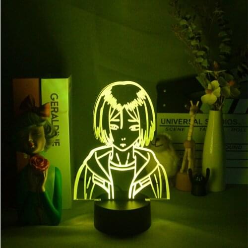 3D Bedside Lamps Animation Haikyuu Kozume Kenma Atmosphere Nightlight Desk Decor Birthday Kids Gift Manga LED Night Lamp Table