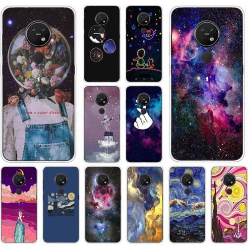 41AS Beautiful starry sky soft Silicone Cover Case for Nokia 4.2 5.2 7.2 cover funda