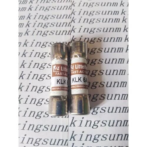 Free shipping 10pcs KLK 6 fuse 10X38 6A Littelfuse 600VAC