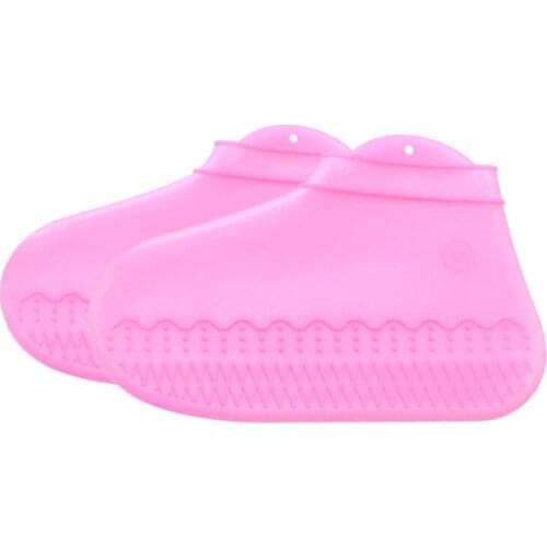 1 Pair Shoes Cover Silicone Waterproof Durable Non-Slip Shoe Protectors For Adults Children Indoor Protection