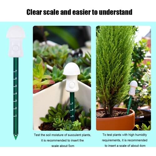 Electric Plant Soil Moisture Sensor Hygrometer Garden Yard Humidity Detector OutdoorLightWatering Warning Tester Tool