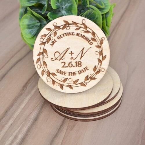 Wedding save the date magnets, wedding save the dates, mason jar design, wooden magnets, wedding magnets, rustic save the dates