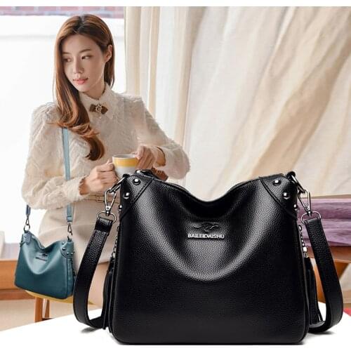 Designer Women Crossbody Bag Vintage Leather Shoulder Bags High Quality Messenger Bags Small Purse Ladies Handbags Sac a Main