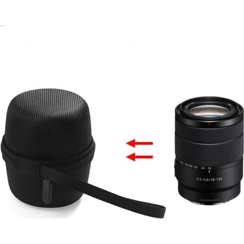 Custom DSLR Camera Lens Storage Pouch Travel Protector Bags Carrying Case Set For Sony E Mount 18-135 mm F/3.5-5.6 OSS Packaging