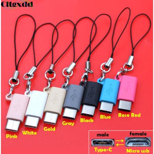 Cltgxdd Micro USB Female to Type C Male Cable Adapter Charge Data Sync Support OTG USB Converter for Samsung Xiaomi Huawei