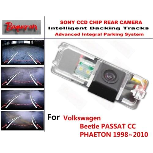 For Volkswagen Beetle PASSAT CC PHAETON 98~10 CCD Car Backup Parking Camera Intelligent Tracks Dynamic Guidance Rear View Camera