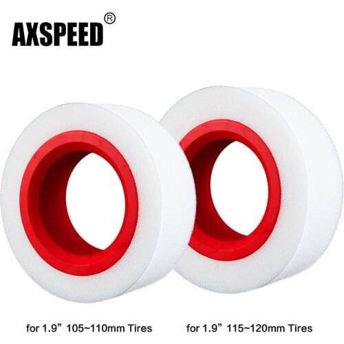 AXSPEED 4Pcs 1.9inch Wheel Tires 105-110mm 115-120mm Insert Inlay Foam Sponge for Axial SCX10 Traxxas TRX4 1/10 RC Crawler Car