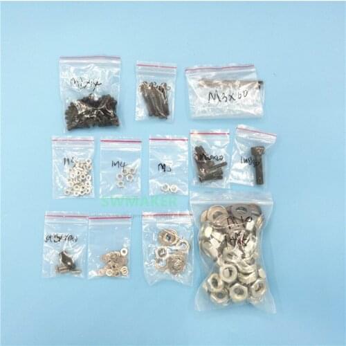 E-MotionTech/ Prusa i3 Rework Reprap 3D Printer fastening screw/nuts Hardware Kit