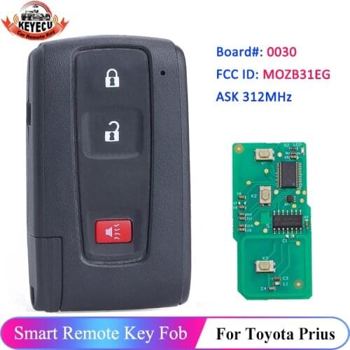 KEYECU for Toyota Prius 2004 2005 2006 2007 2008 2009 Keyless Remote Smart Key Fob Board 0030 MOZB31EG 89994-47061 ASK 312MHz