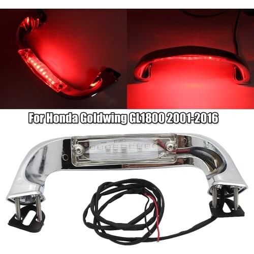 Motorcycle Chrome Trunk Handle LED Light For Honda Goldwing Gold wing GL1800 GL 1800 2001-2016 2015 2014 2013 2012 2011 2010