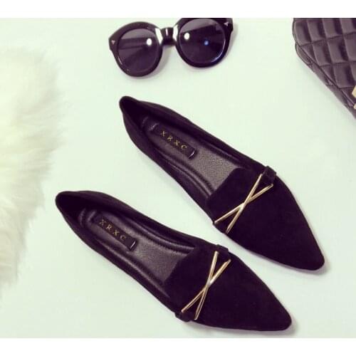 Pointed Shallow Mouth Flat Shoes Soft Bottom All-match Womens Shoes Spring 2021 New Peas Shoes A Pedal Lazy Womens Shoes