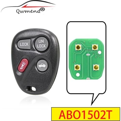 ABO1502T 4 Buttons Smart Remote Car Key for Buick Chevrolet Escalade Astro Blazer GMC Cadillac S-10 Truck 315Mhz