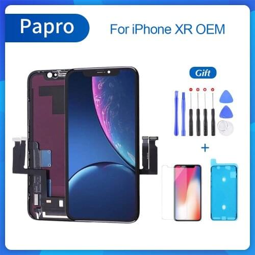 For iPhone XR With OEM 3D Force Touch Digitizer Assembly No Dead Pixel LCD Screen Replacement Display For iPhoneXR with Gift