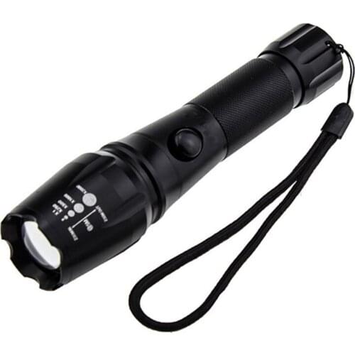 CREE XML T6 Flashlight echargeable 3800 Lumens LED Flashlight lanterns 5 Modes Zoomable Torch lights For Camping Bike lighting