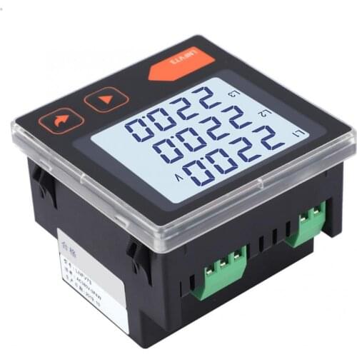 Voltage tester LNFV73 Intelligent LCD Display Digital Three-phase Voltmeter Voltage Meter digital ammeter voltmeter