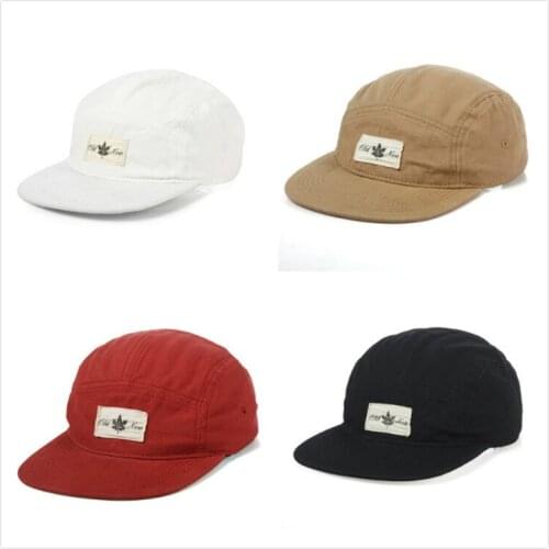 Unisex Flat Brim Hat Maple Leaf Patch Baseball Cap Women Hip Hop Casual Flat Brimmed Snapback Hat Outdoor Sports Men Cap Bone