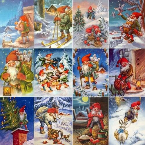 XUEQIXIAOZU Full Square/Round Christmas Series Diamond Embroidery 5D DIY Diamond Painting Mosaic Home Decoration Gift 2020 New