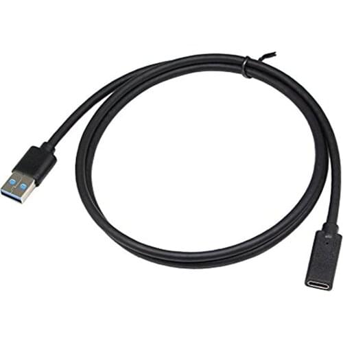 1m USB 3.0 Male to Type C Female Adapter Cable for USB C Charging and Data Sync