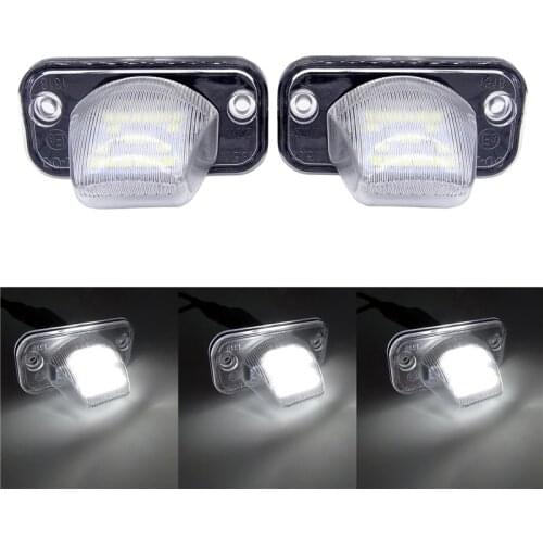 1 Pair LED Number License Plate Light For VW Transporter T4 / Caravelle MK4 / Multivan MK4 Jetta Passat B5 B6 Combi Eurova