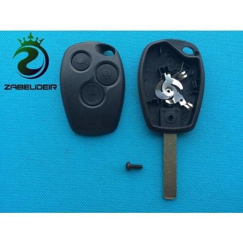 1pc new Replacement key shell For Renault Clio Modus Laguna Megane 3 Button remote key FOB case blank uncut key blade no logo