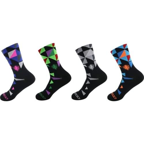 2 Pairs Men High Performance Sports Socks Non Slip Socks Basketball Socks
