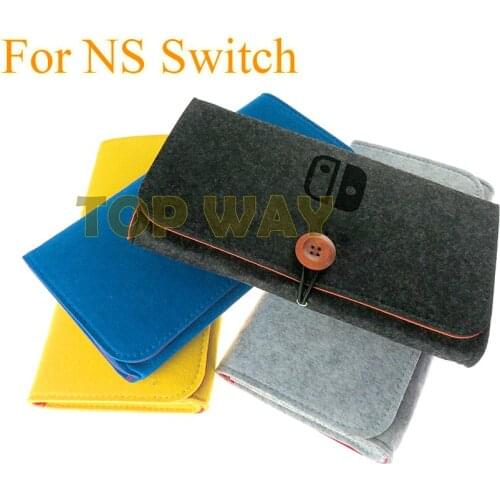 2PCS FOR Nintend Switch Durable felt Carrying Pouch Case Ultra Slim Professional Protect Storage Bag for Game Accessories