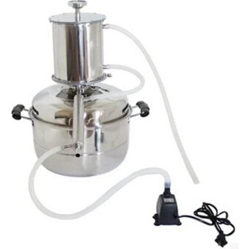 2015 Brand New 10L Alcohol Stainless Distiller Home Brewing Equipment Distilled Water Steaming Machine RH