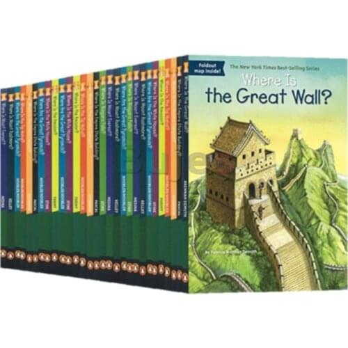 30 books/set Where Is Series Popular science for children,Geographical and historical sites,who was series english reading book