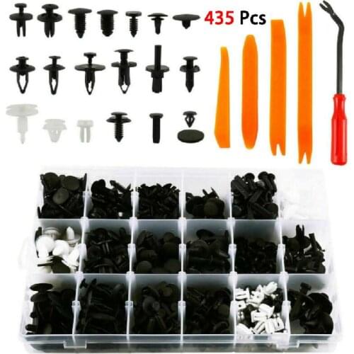 435Pcs Plastic Car Body Trim Clips Retainer Bumper Rivet Panel Push Mould Fastener
