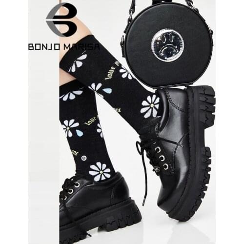 Женские оксфорды BONJOMARISA China At AliExpress