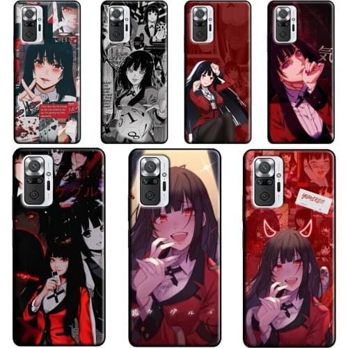 Jabami Yumeko Kakegurui Anime Phone Case For Xiaomi Redmi Note 10 8 9 Pro Note 8T 9S Coque For Redmi 9C 9T K40 7A 8A 9A