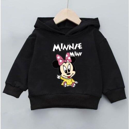 Spring and Autumn Mickey Printed Sweater Childrens Boys and Girls Sweatshirt Casual Hoodie Baby Long Sleeve Hoodie Children
