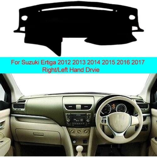 2 Layers Car Dashboard Cover Sun Shade Carpet Cape For Suzuki Ertiga 2012 2013 2014 2015 2016 2017 Dash Mat Carpet Cushion