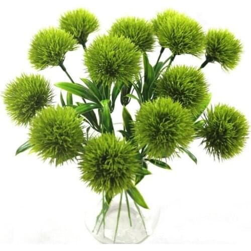 1PC Artificial Flowers Dandelion Fake Flower Ball Wedding Party Decoration Wreath DIY Artificial Plants Valentines Day Decor