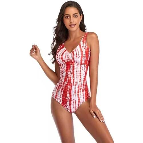 Tie-Dye Suspender Swimsuit High Quality Beach Sexy Tight-Fitting Push-Up Thick Swimsuit Beachwear Fashionable Swimsuit Bikini