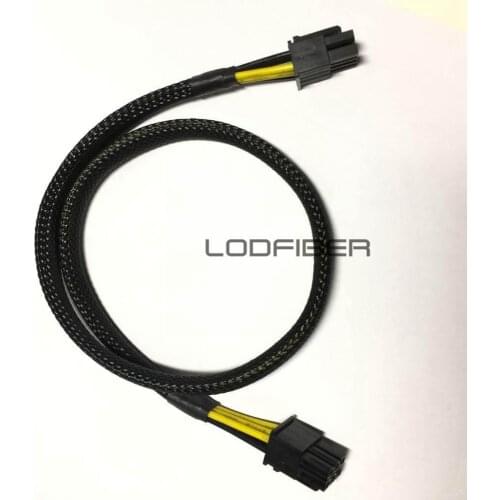 LODFIBER 8pin to 6pin Power Cable for SUPERNOVA PSU and NVI DIA Quadro GPU 50cm