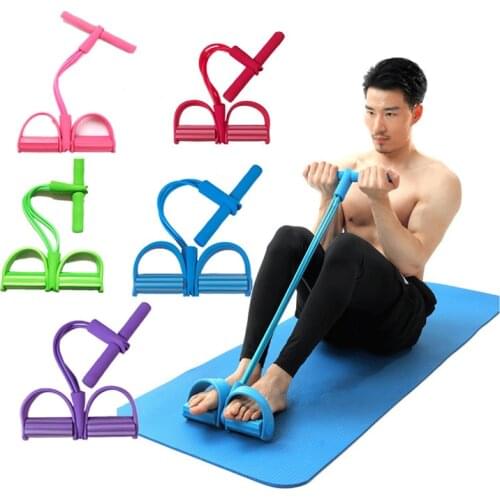 Multi Function Tension Rope Strong Fitness Resistance Bands Latex Pedal Women Men Sit Up Pull Ropes Yoga Fitness Equipment
