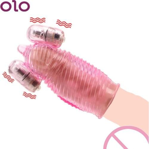 OLO Male Masturbation Vibrator Penis Glans Massage Stamina Trainer Artificial Cups Delay Ejaculation Sex Toys for Men Sex Shop