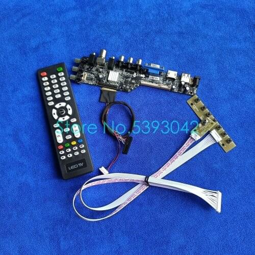 Fit LP133WH2 (TL)(M5)/(TL)(M6)/(TL)(M7) VGA USB LCD panel 1366*768 signal digital 40Pin LVDS DVB-C 3663 controller card kit